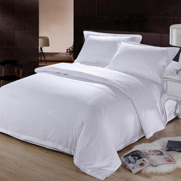 White Polyester Microfiber Fabric for Hotel Sheets - Cxdqtex