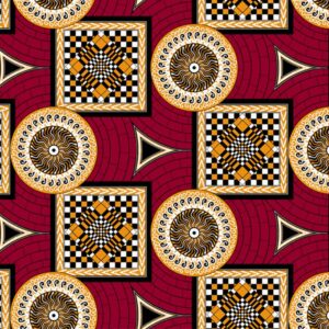 100%polyester africa market brown ankara fabric - Cxdqtex