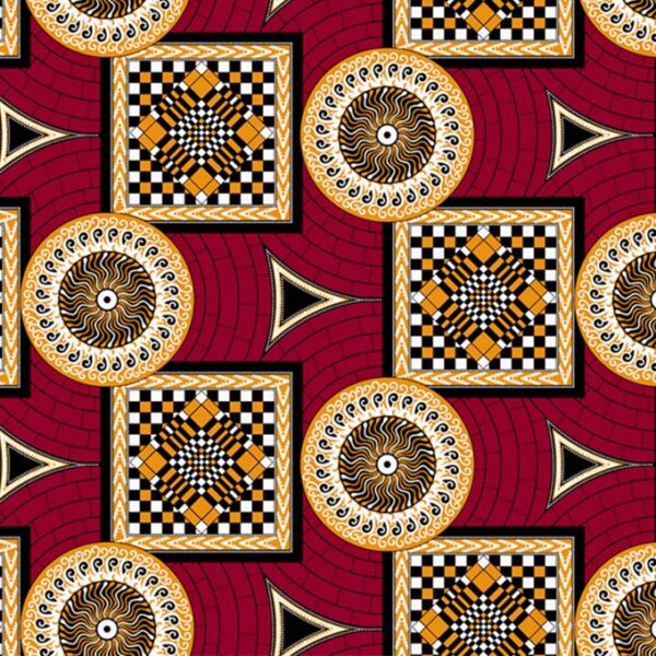 100%polyester africa market brown ankara fabric - Cxdqtex