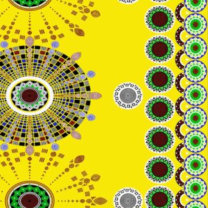 polyester africa market yellow ankara fabric - Cxdqtex