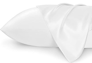 Pure White Satin Pillowcase - Cxdqtex