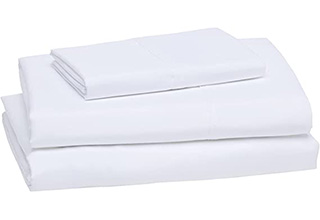 Basics Lightweight Super Soft Easy Care Microfiber White Bed Sheet Set - Cxdqtex