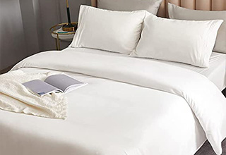 White Brushed Microfiber Bedding Sheet - Cxdqtex