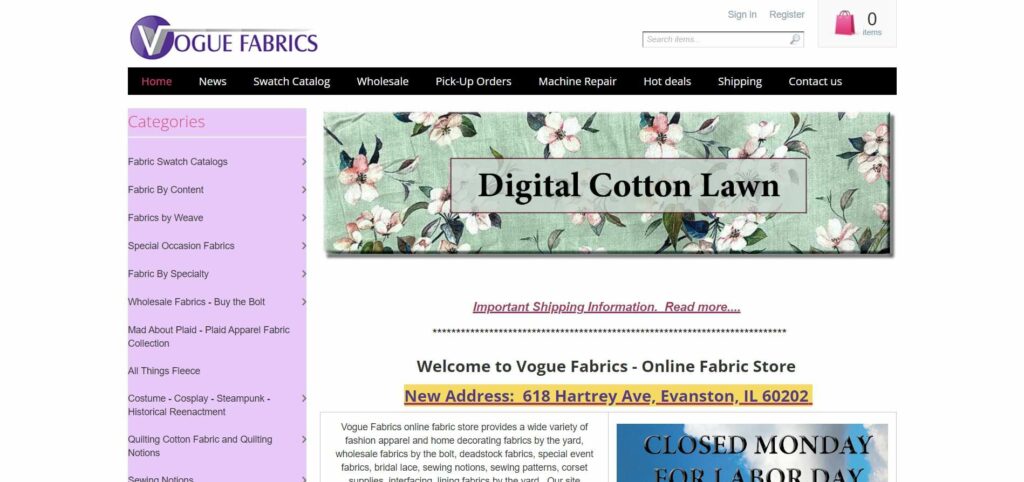 Vogue Fabric Store - wholesale fabric distributors usa - Cxdqtextile